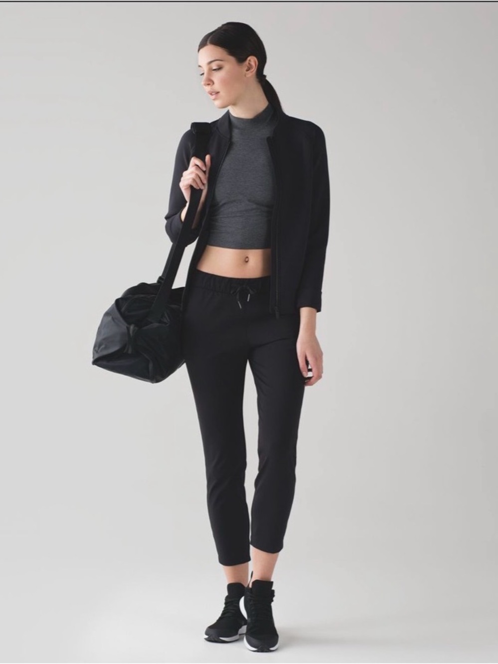 Lululemon ’On the Fly’ 7/8 Pants in Black